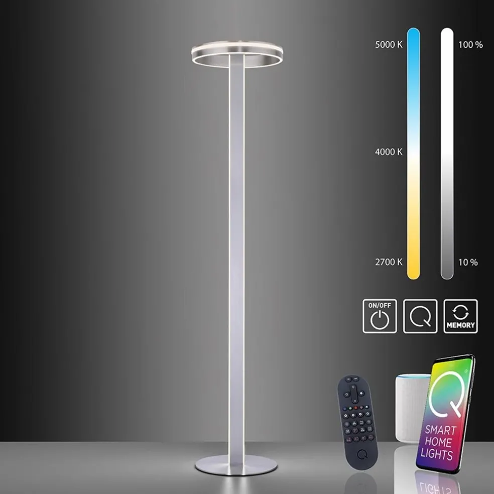 Sale Straluma Smart vloerlamp staal met dimbaar LED