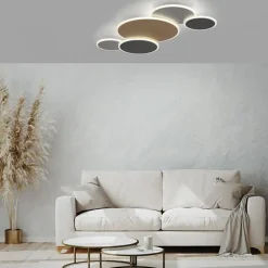 Best Sale Straluma Smart wand/plafondlamp goud met grijs dimbaar