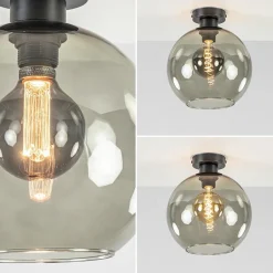 Discount Straluma Smoke glazen plafondlamp globe 25 cm