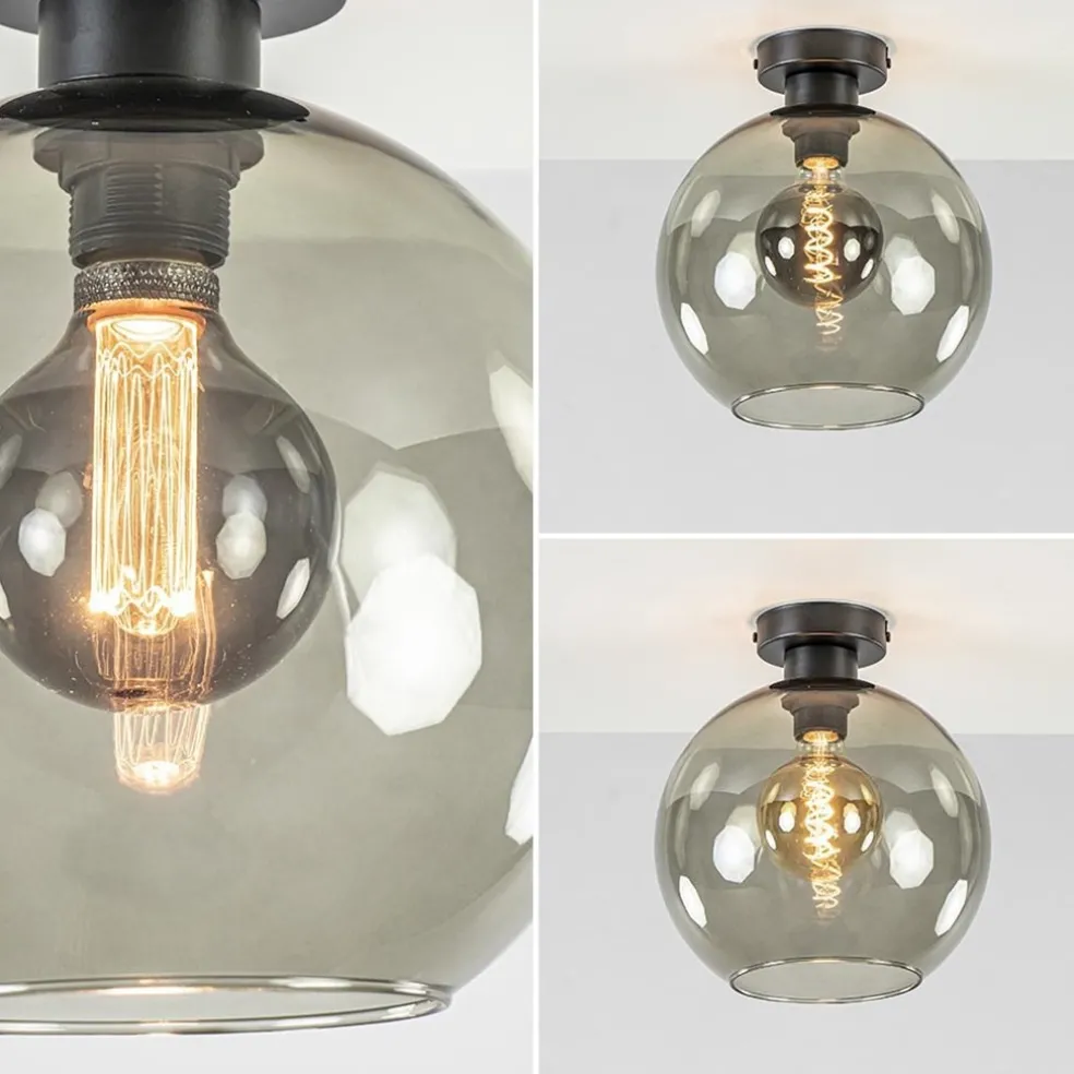 Discount Straluma Smoke glazen plafondlamp globe 25 cm