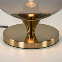 Best Sale Straluma Smoke glazen tafellamp met gouden voet