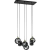 New Straluma Speelse 6-lichts hanglamp zwart met goud
