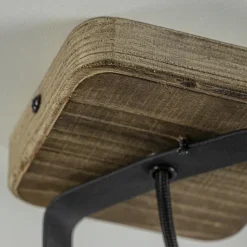 Fashion Straluma Spot 1-lichts zwart met hout
