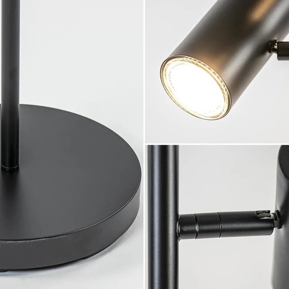 Cheap Straluma Staande Burgos spot dubbel zwart 3-step