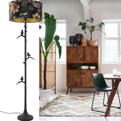 Sale Straluma Staande lampvoet Branch zwart z/kap