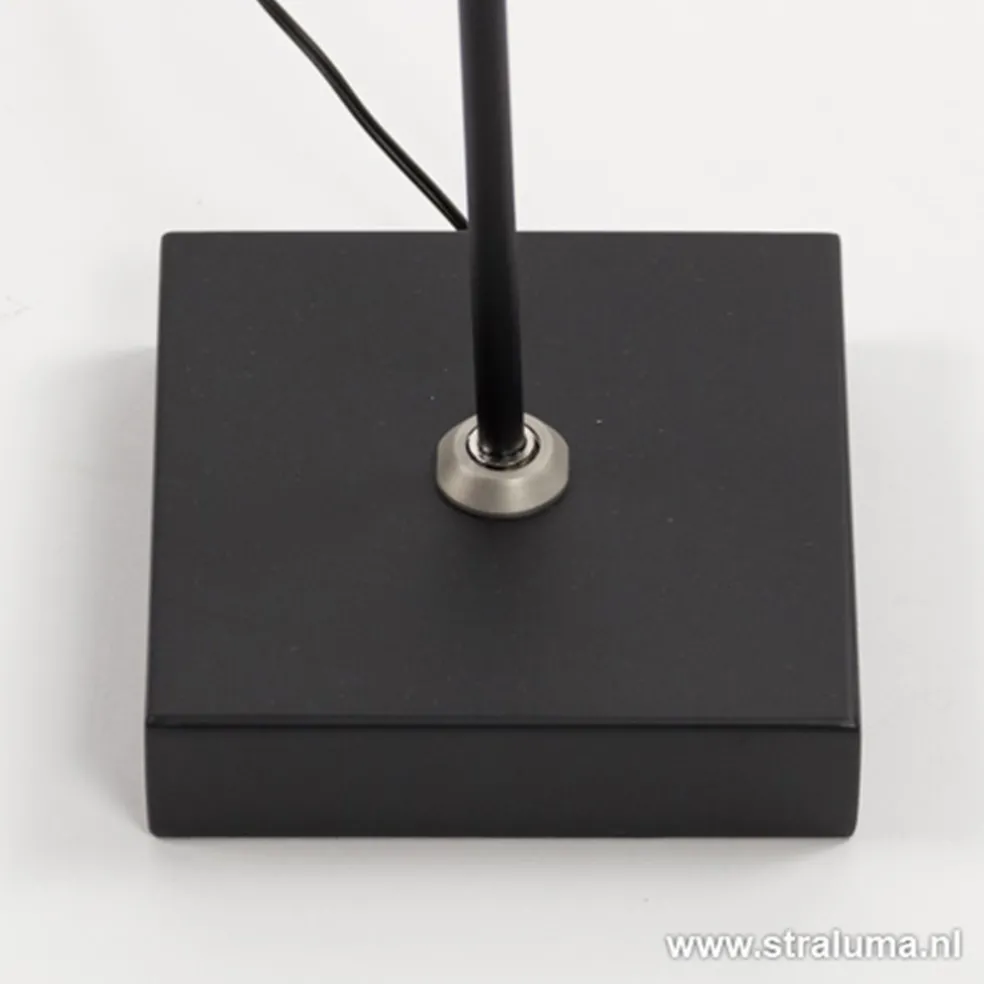 Fashion Straluma Staande leeslamp Blok zwart incl.dimmer