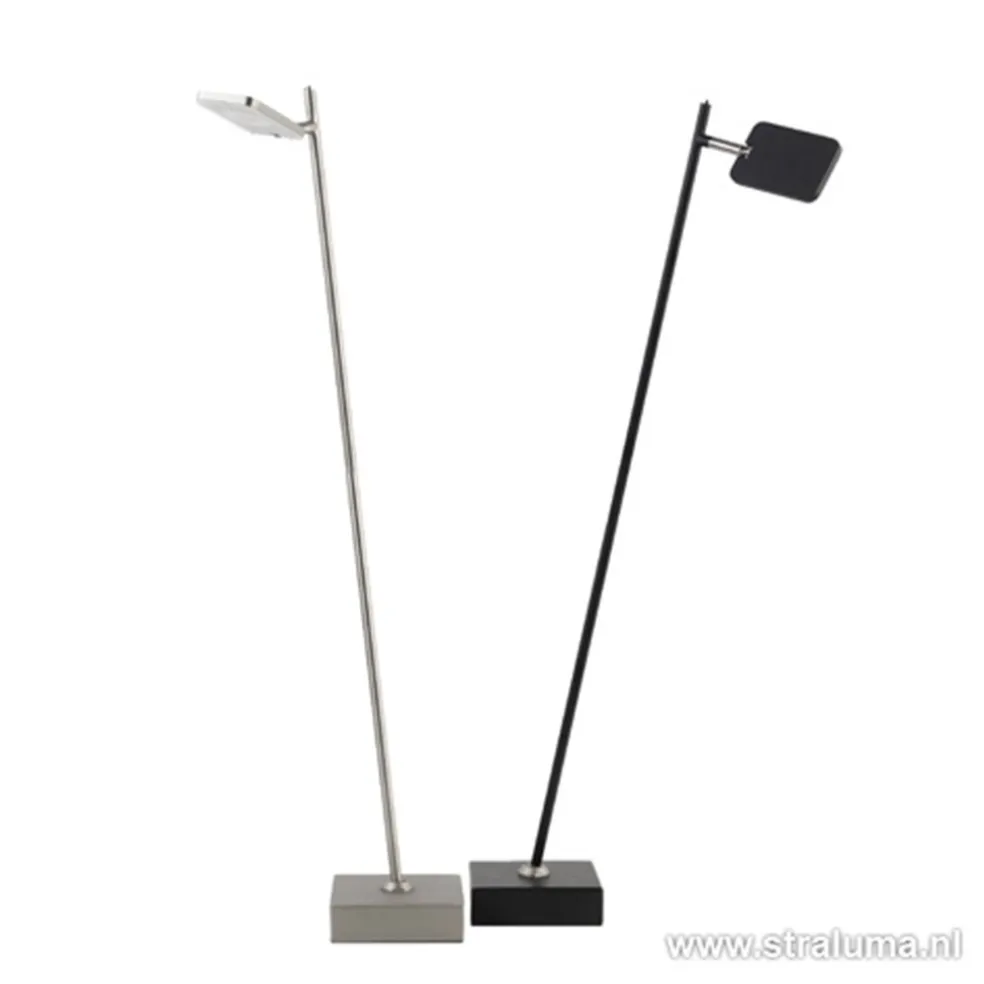Fashion Straluma Staande leeslamp Blok zwart incl.dimmer