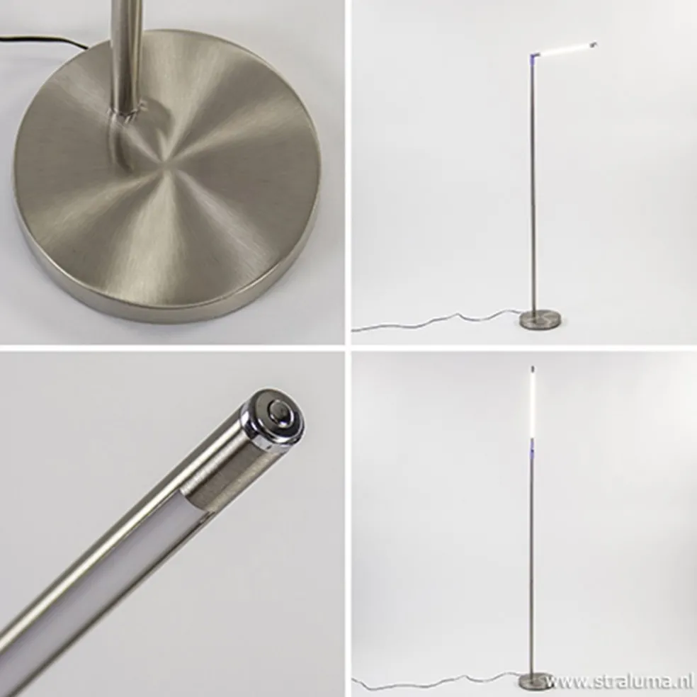Best Sale Straluma Staande leeslamp nikkel met dimmer