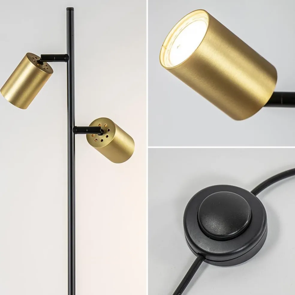 Best Straluma Staande leesspot 2L Bounce zwart/goud