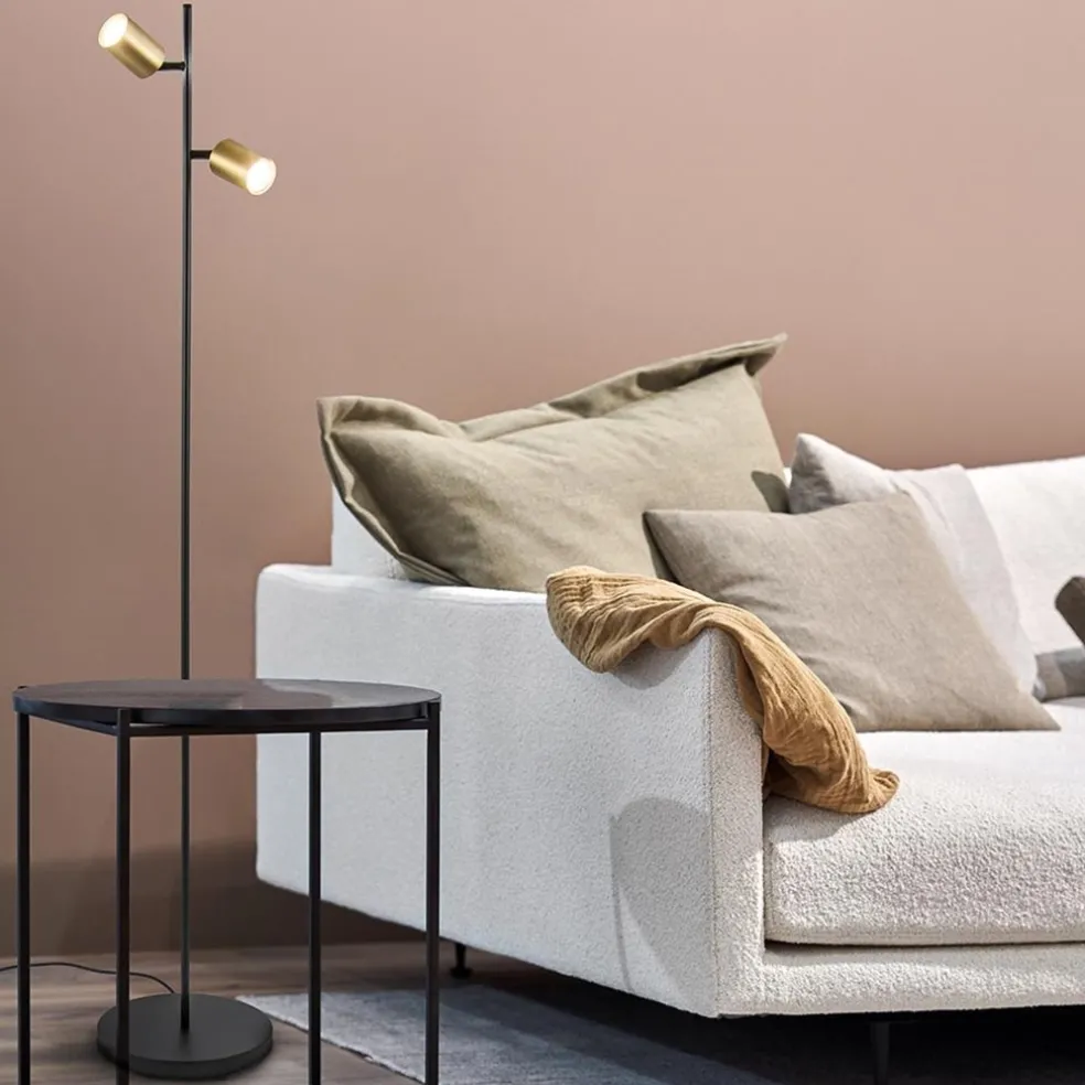 Best Straluma Staande leesspot 2L Bounce zwart/goud