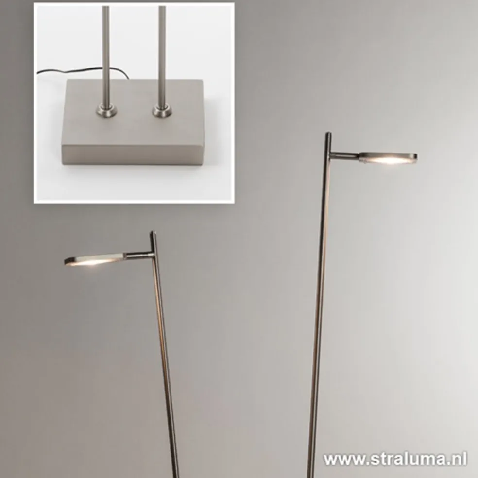 Clearance Straluma Staande vloerlamp led 2 lichts staal