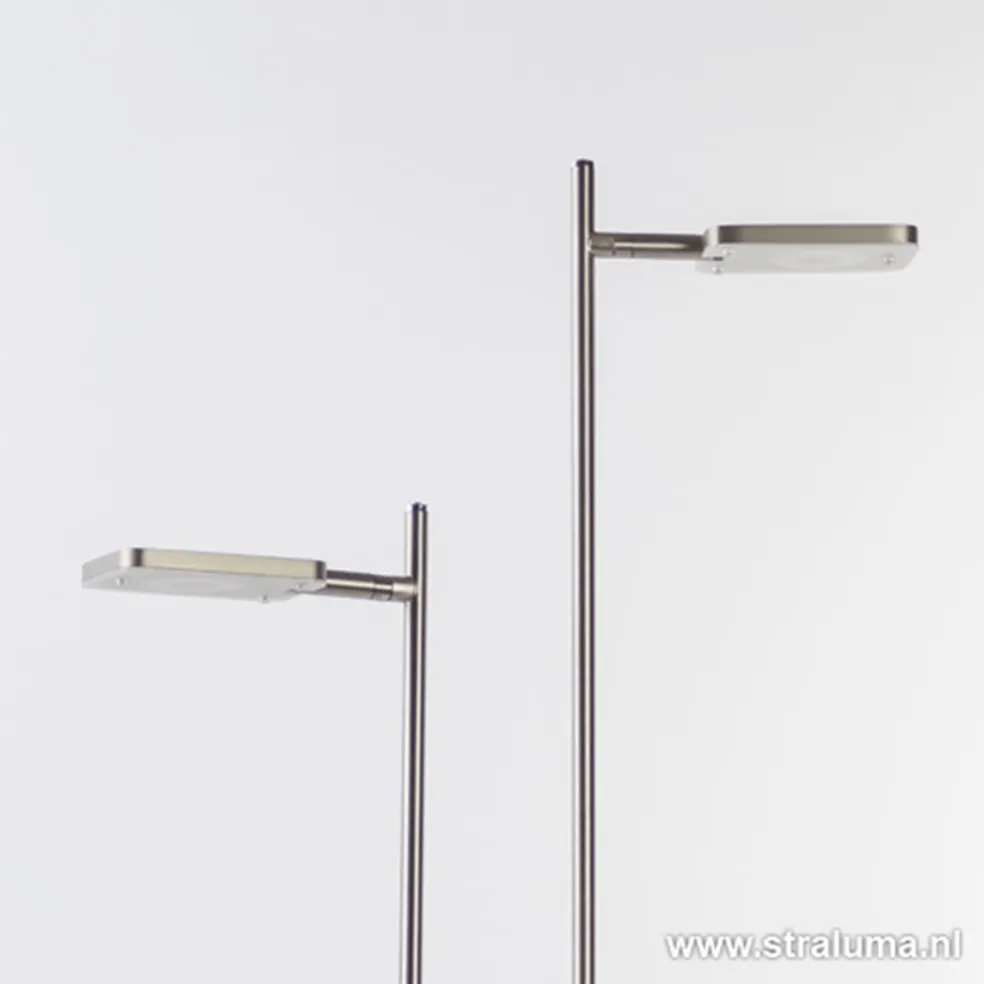 Clearance Straluma Staande vloerlamp led 2 lichts staal