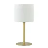 New Straluma Stijlvolle tafellamp mat goud met wit glas