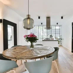 Hot Straluma Stijvolle hanglamp smoke glas met bronzen fitting