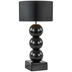 Cheap Straluma Stijvolle tafellamp keramiek zwart met kap zwart/goud