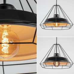 Cheap Straluma Stoere hanglamp industrieel/Scandinavisch mat zwart