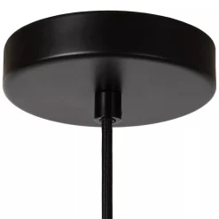 Cheap Straluma Stoere hanglamp zwart met mat zwart glas