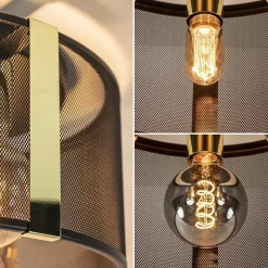 New Straluma Stoere plafondlamp zwart met glossy goud