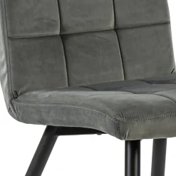 Flash Sale Straluma Stoffen eetkamerstoel grijs met zwarte poot