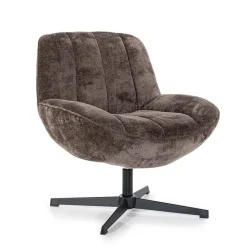 Cheap Straluma Stoffen fauteuil Derby bruin draaibaar