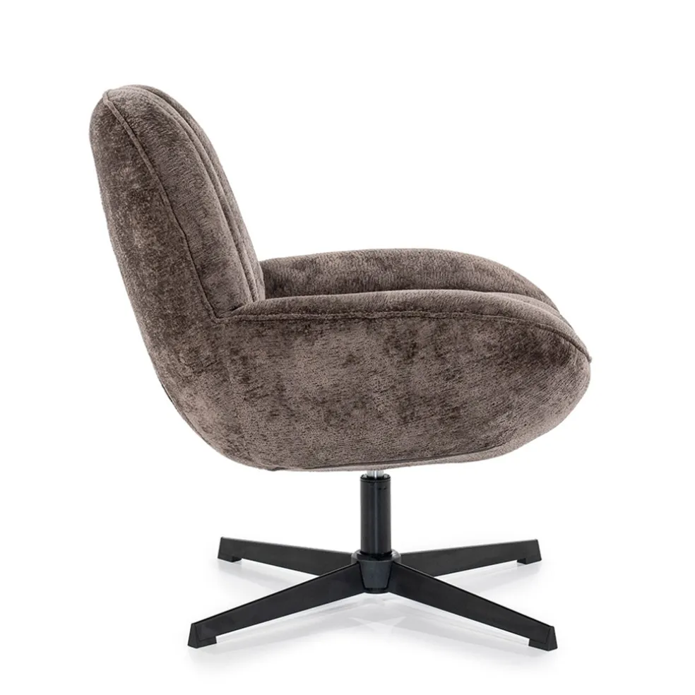 Cheap Straluma Stoffen fauteuil Derby bruin draaibaar