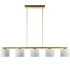 Store Straluma Strak klassieke hanglamp goud met mat wit glas