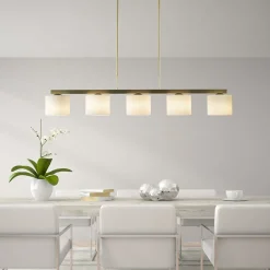 Store Straluma Strak klassieke hanglamp goud met mat wit glas