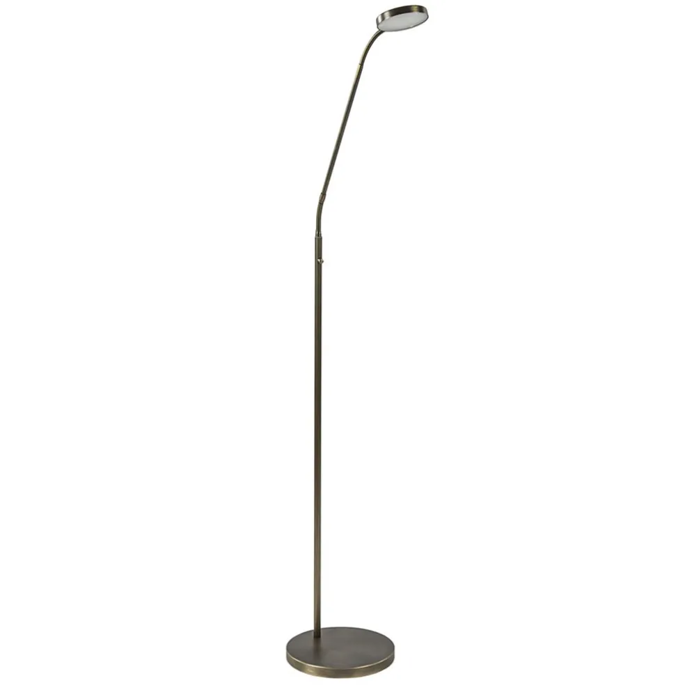 Hot Straluma Strak klassieke LED leeslamp brons dim to warm