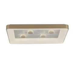 Sale Straluma Strak klassieke LED plafondlamp goud met kristaleffect