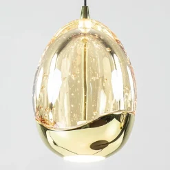 New Straluma Strak klassieke LED tafellamp egg zwart met goud