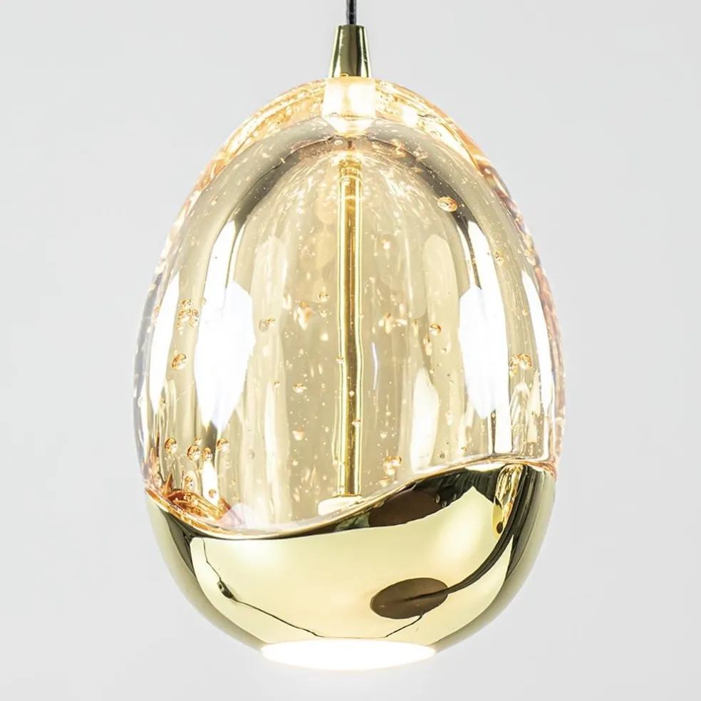 New Straluma Strak klassieke LED tafellamp egg zwart met goud