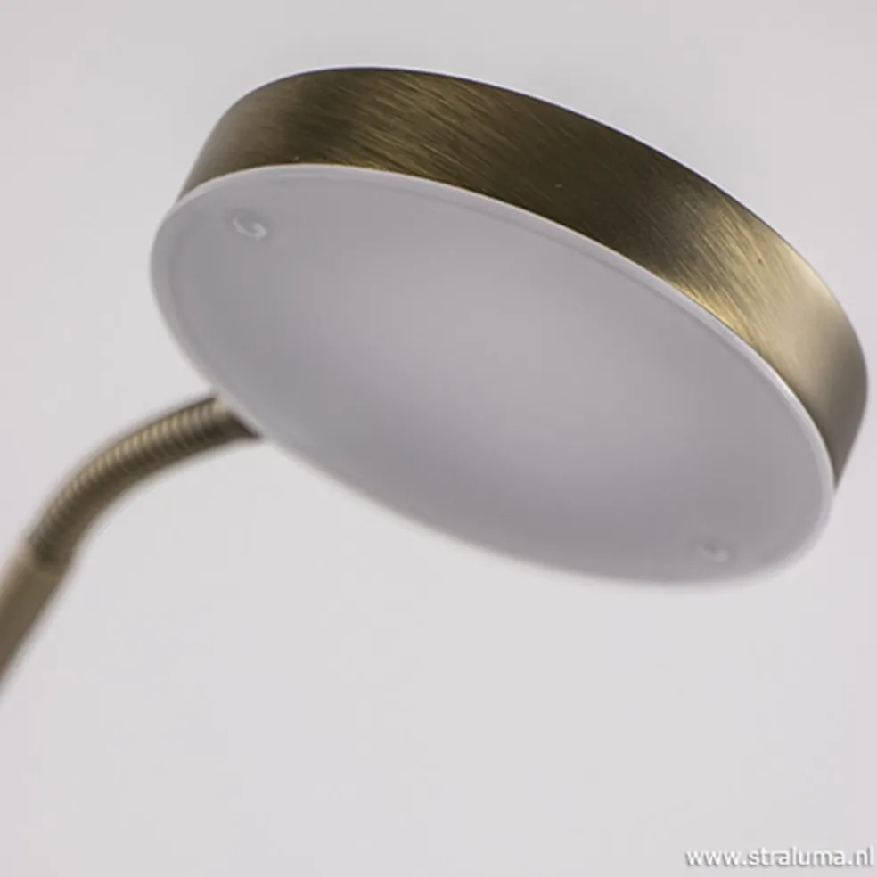New Straluma Strak klassieke leeslamp brons dimbaar