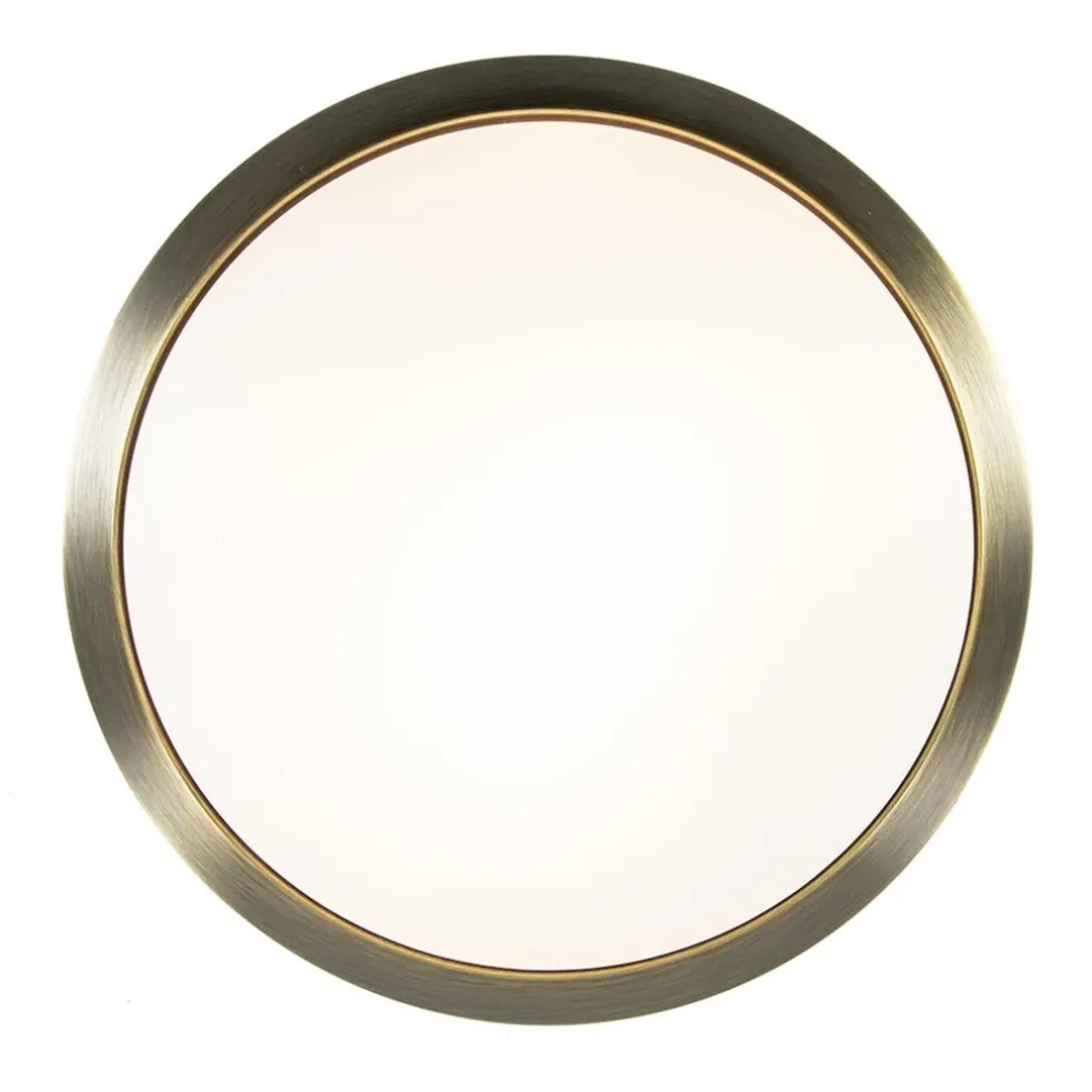 Flash Sale Straluma Strak klassieke plafonnière brons met mat wit glas