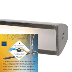 Store Straluma Strak klassieke schilderij wandlamp geborsteld staal