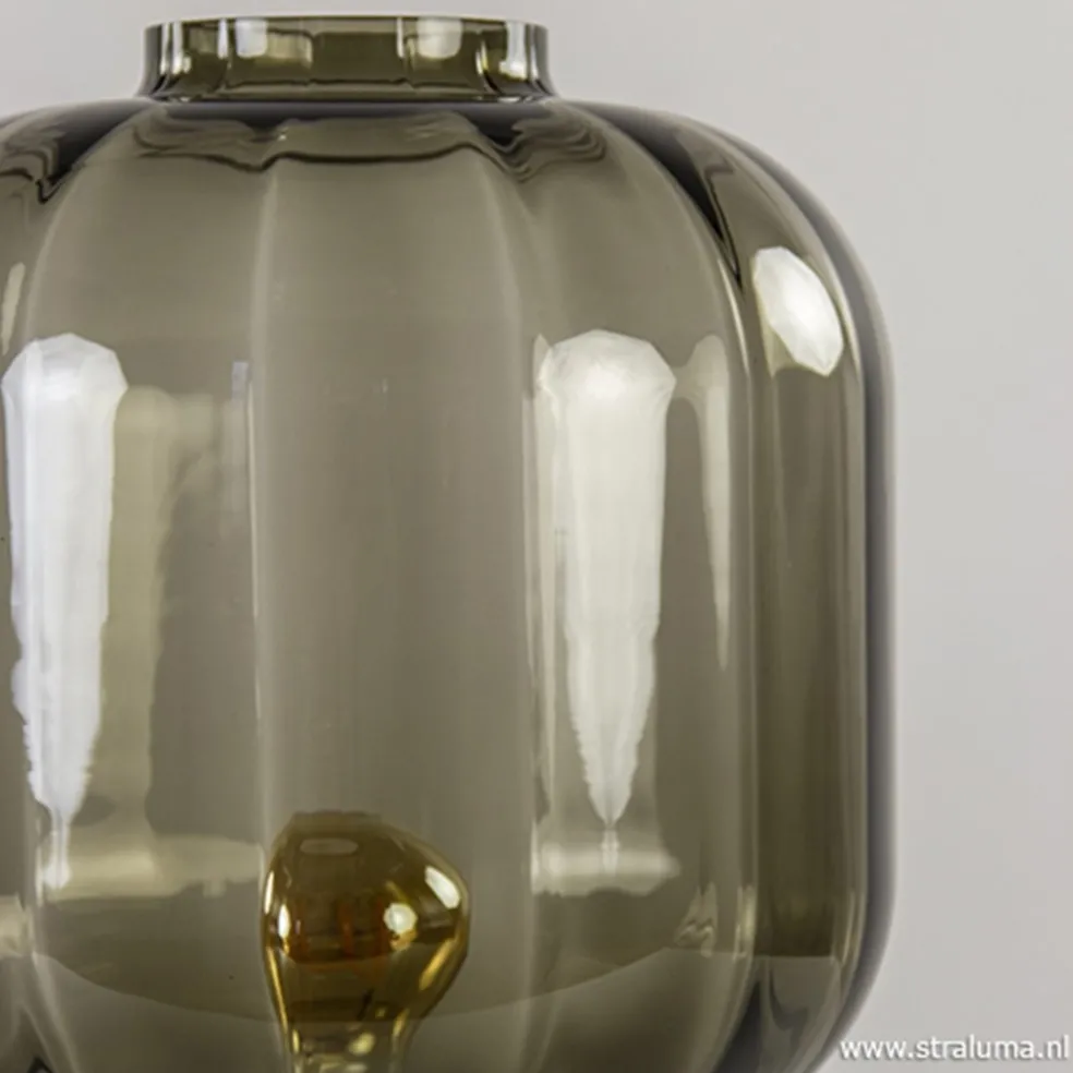 Fashion Straluma Strak klassieke tafell. met zwart glas