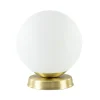 Cheap Straluma Strak klassieke tafellamp witte glazen bol met goud
