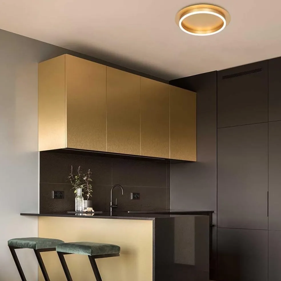 Best Sale Straluma Strak moderne LED plafondlamp goud