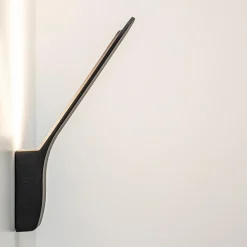 Hot Straluma Strakke design LED buitenlamp zwart wand