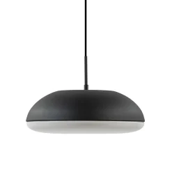 Best Straluma Strakke ronde hanglamp koepel mat zwart 38 cm