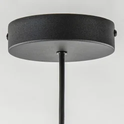 Best Straluma Strakke ronde hanglamp koepel mat zwart 38 cm