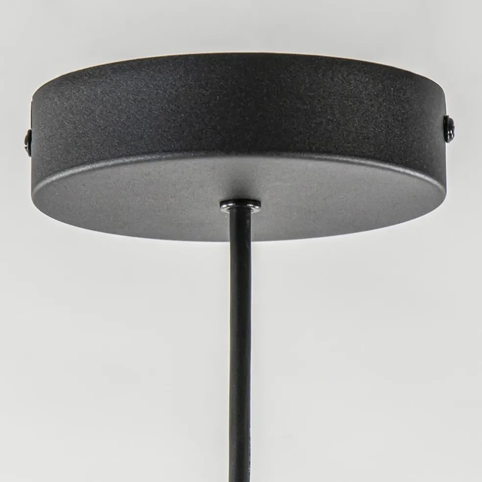 Best Straluma Strakke ronde hanglamp koepel mat zwart 38 cm