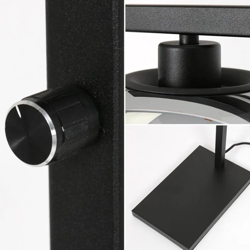 Best Sale Straluma Strakke vloerlamp zwart met smoke glazen kap