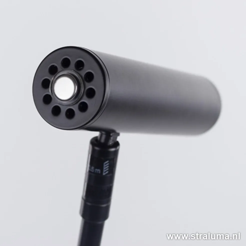 Sale Straluma Strakke zwarte design vloerlamp LED