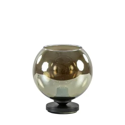 Cheap Straluma Tafellamp Bella zwart + smoke glas 20cm