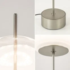 Best Straluma Tafellamp Bolla smoke steel/white gradient