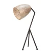 Clearance Straluma Tafellamp driepoot zwart/schelpen gold