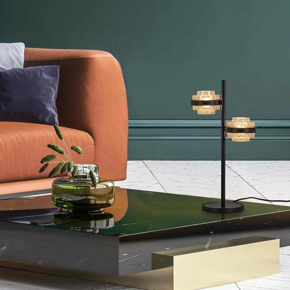 Clearance Straluma Tafellamp Dynasty zwart/amber