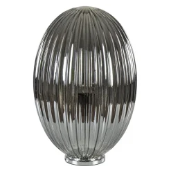 Shop Straluma Tafellamp Egg Rib smoke glas