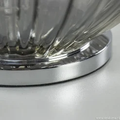 Shop Straluma Tafellamp Egg Rib smoke glas
