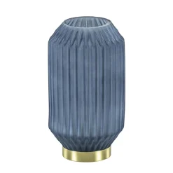 Sale Straluma Tafellamp Ivot op batterij mat blauw groot